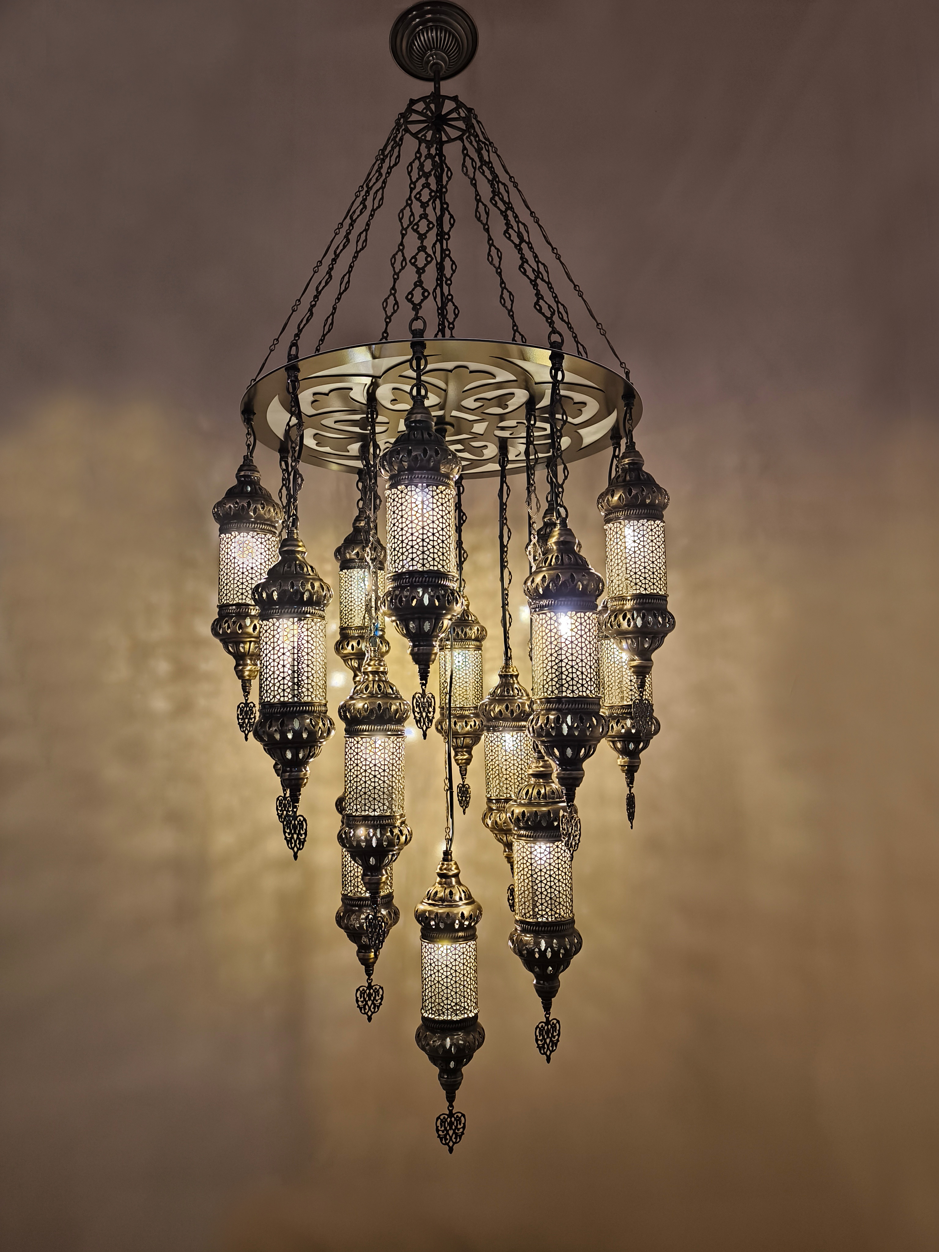 25 Pcs Entryway Ottoman Turkish Chandelier Light