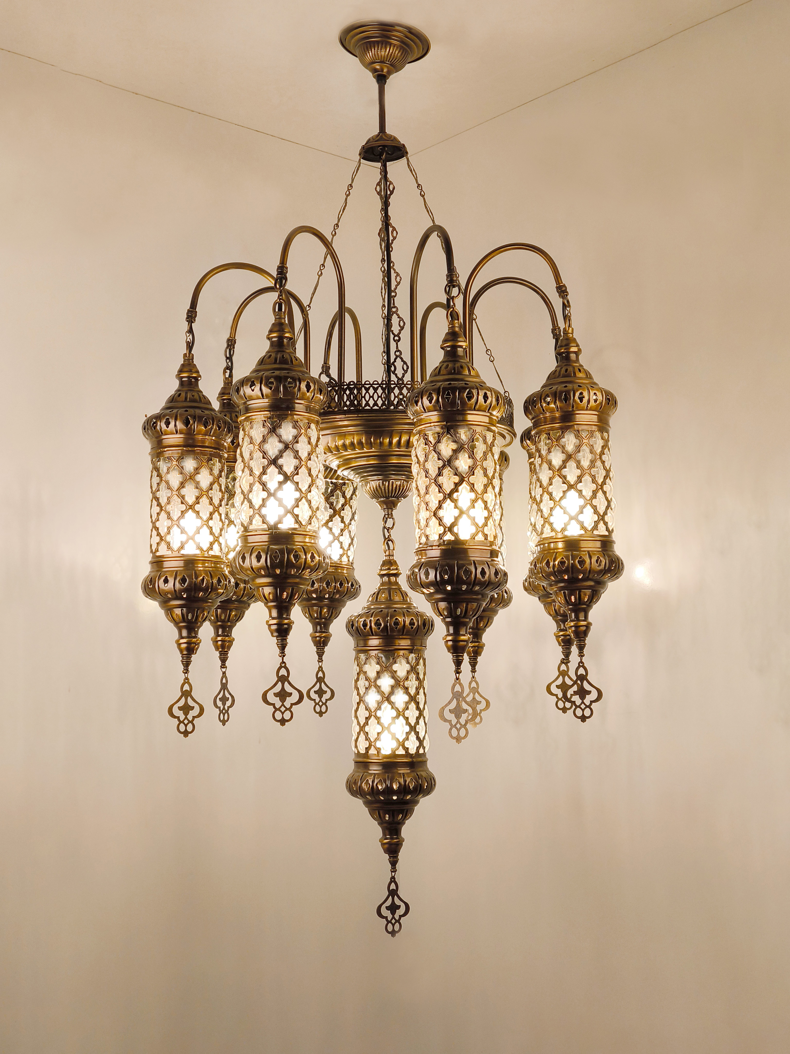 Turkish 9 Pieces Luxury Chandelier Light