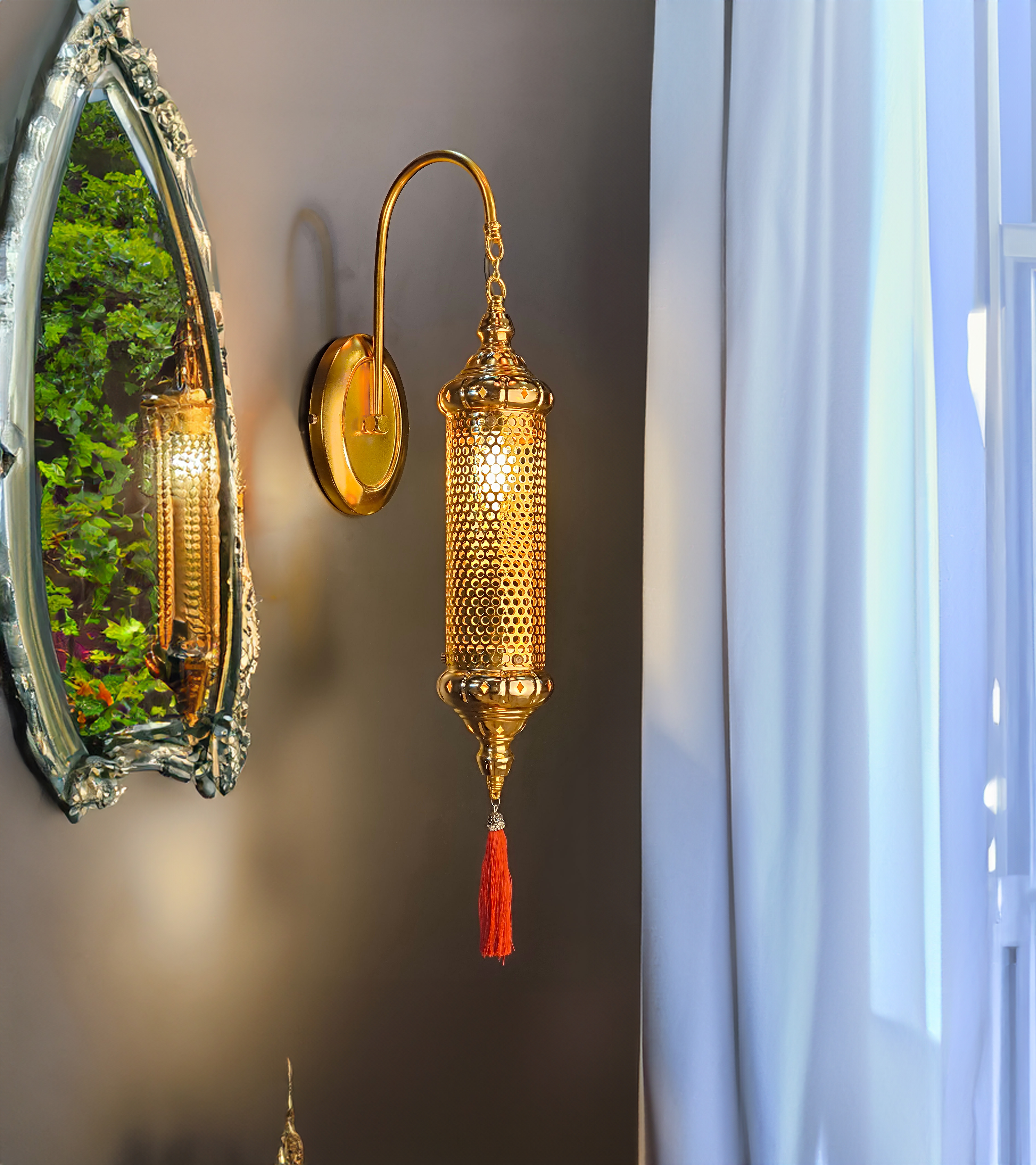 Gold Luxury Turkish Sconce Wall Lamp